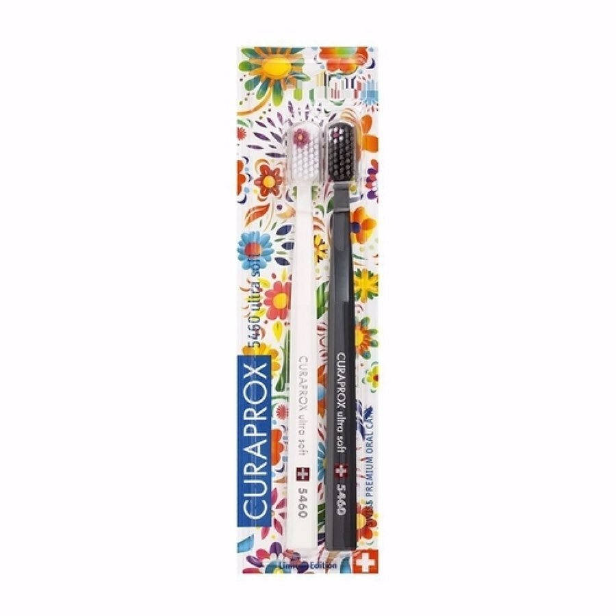 Escova De Dente Curaprox 5460 Ultra Soft Cores Sortidas - 2 Unidades