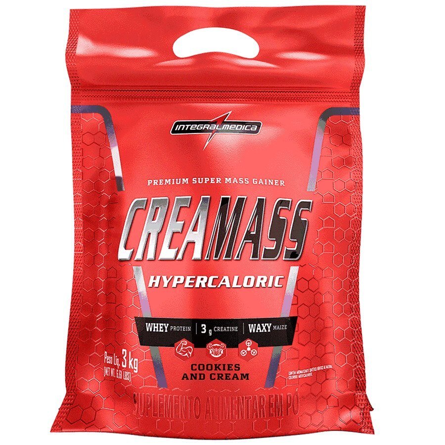 Creamass Hypercaloric Sabor Cookies 3kg - Validade Setembro/2026