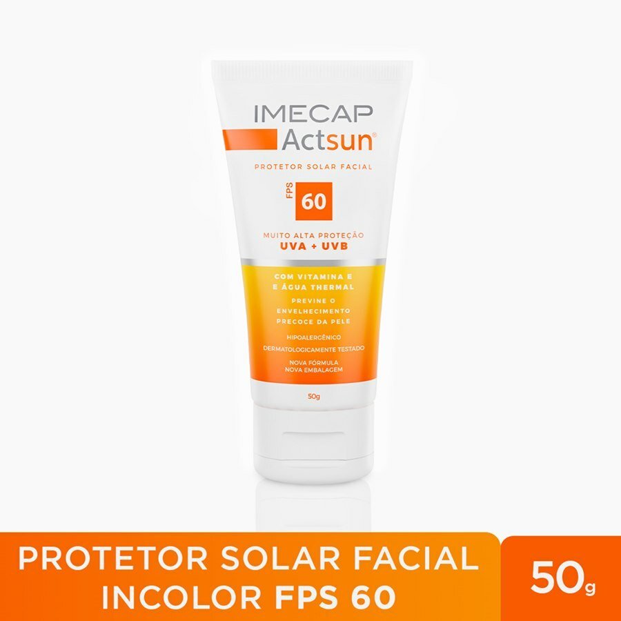 Protetor Solar Facial Imecap Actsun Fps 60 50g