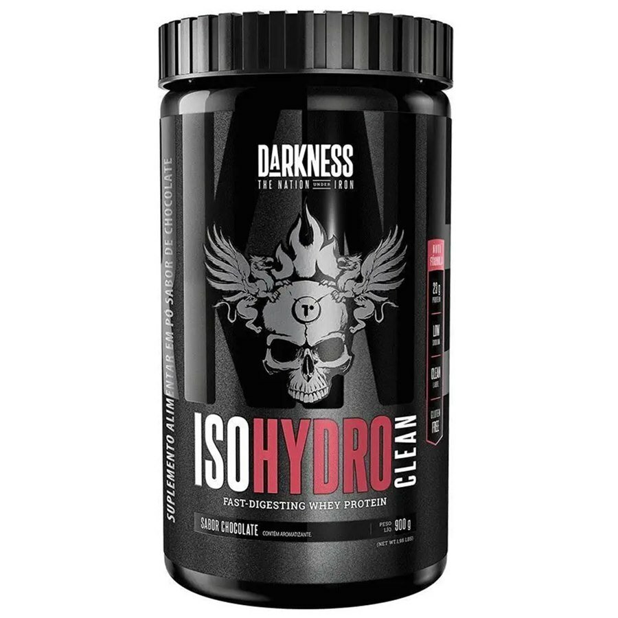 Whey Protein Iso Hydro Clean Sabor Chocolate Darkness 900g