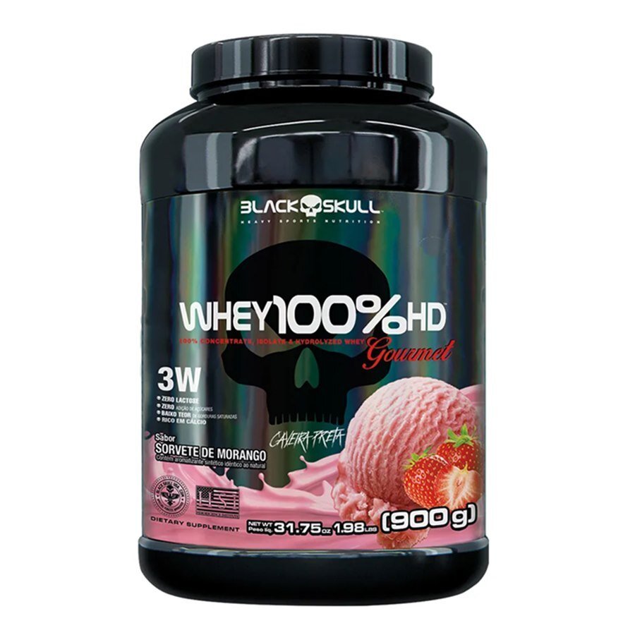 large-638959738238051321-831462.jpg Whey Protein Black Skull 100% Hd Gourmet Sorvete De Morango 900g - Imagem 1