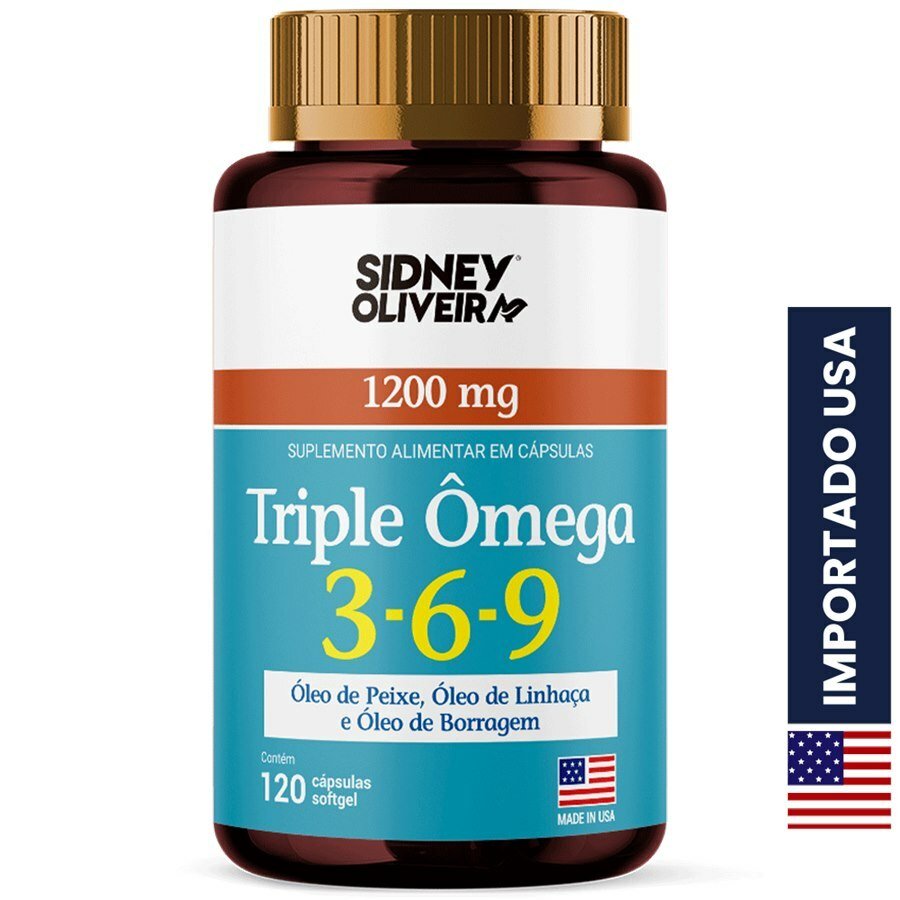 large-639013998281429023-826997_4.jpg Triple Ômega 3-6-9 1200 Mg Made In Usa 120 Cápsulas Sidney Oliveira - Imagem 1