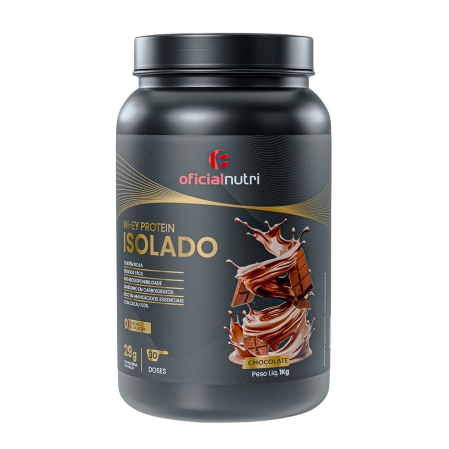 Whey Protein Isolado Oficialnutri Sabor Chocolate 1kg