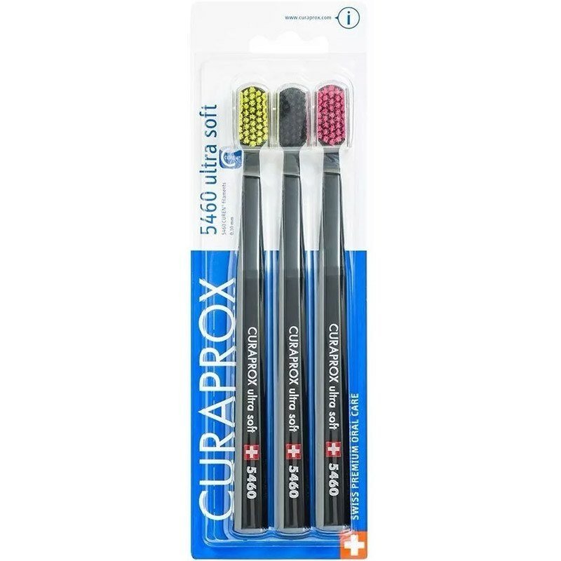 Escova De Dente Curaprox 5460 Ultra Soft - 3 Unidades