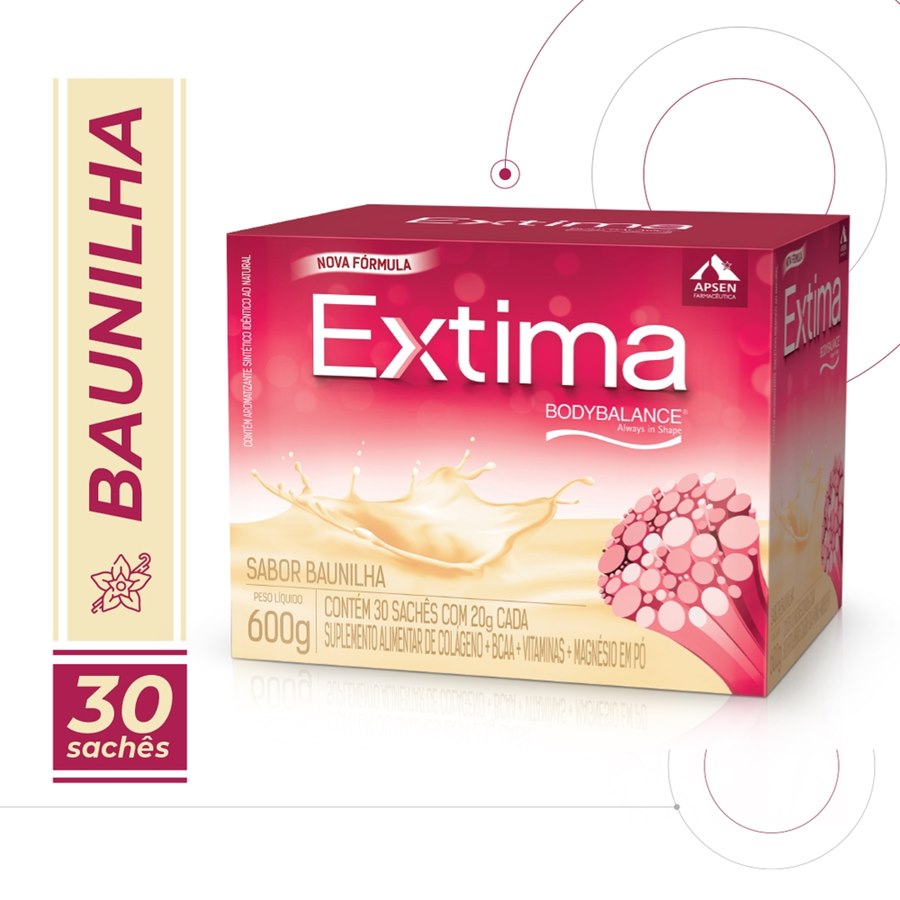 large-638120954845454570-808393_2.jpg Suplemento Alimentar De Colágeno Extima Sabor Baunilha 30 Sachês - Imagem 1
