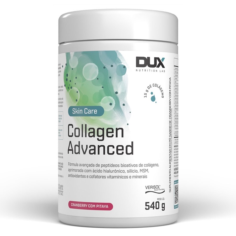 large-638387054284155668-825430.jpg Colágeno Tipo I + Ácido Hialurônico Collagen Advanced Sabor Cranberry E Pitaya 540g - Imagem 1
