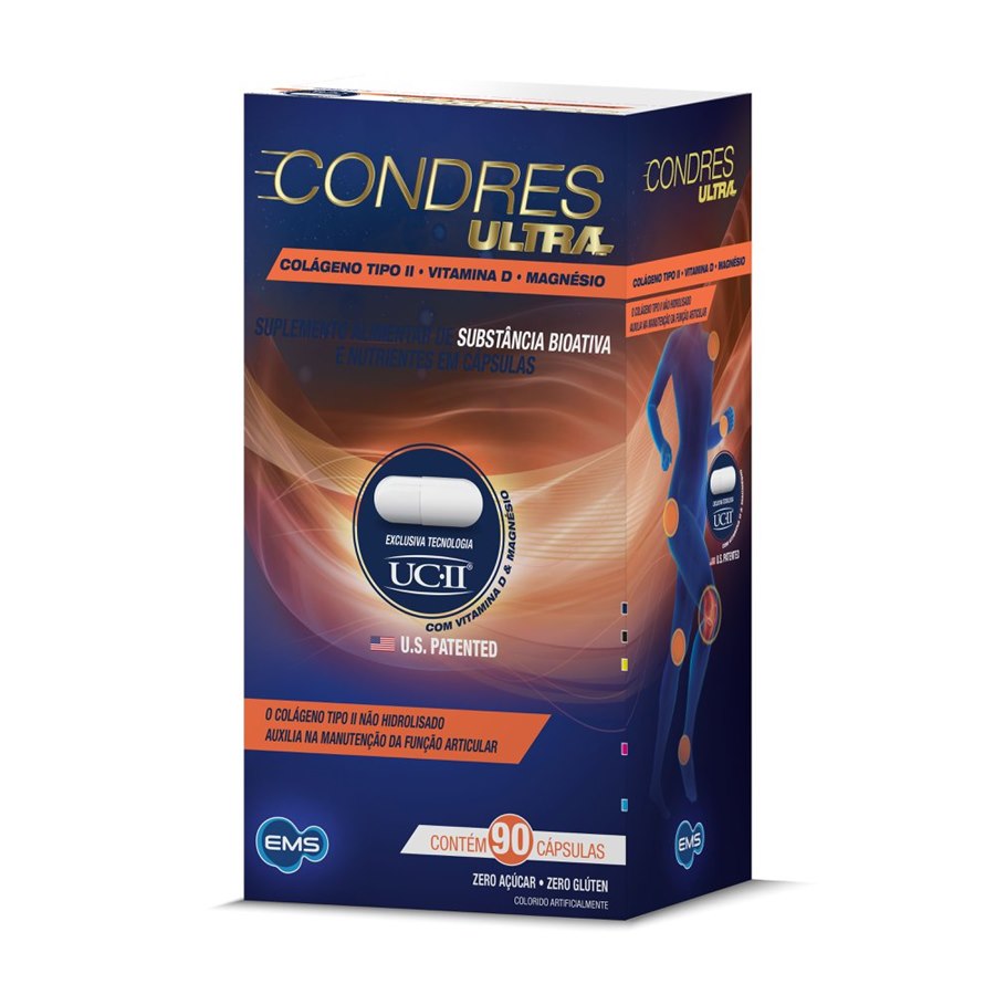 large-638550982794348554-816195_1.jpg Condres Ultra - Colágeno Tipo Il + Vitamina D + Magnésio 90 Cápsulas - Imagem 1